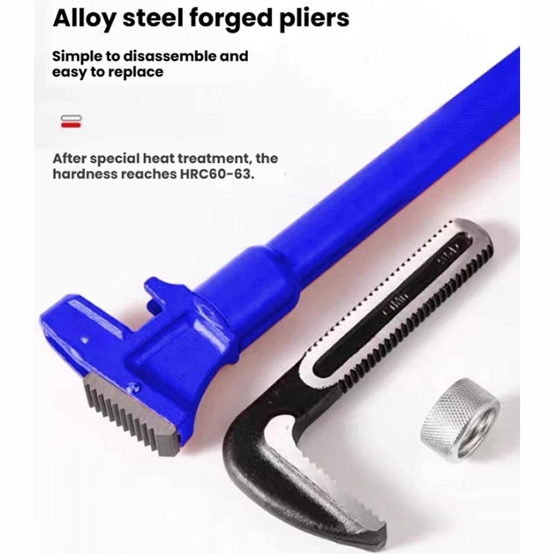 Pipe Wrench Adjustable - Teleskopik Boru Anahtarı, Geri Çekilebilir Uzatma