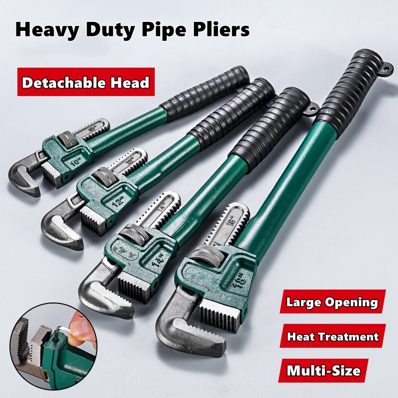 Pipe Wrench Adjustable - Ağır Hizmet Tipi Karbon Çelik Düz