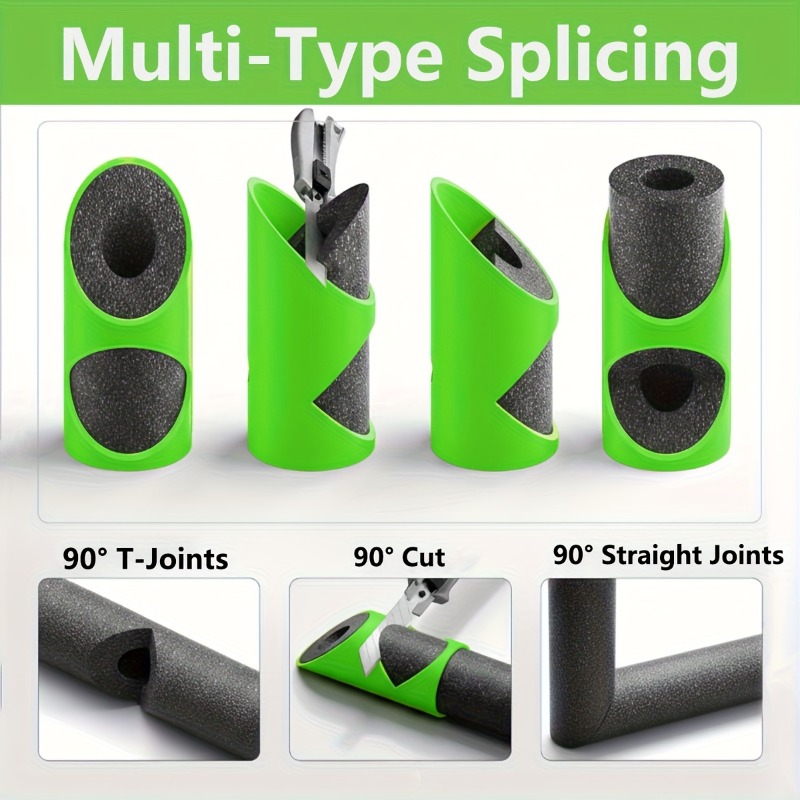 Pipe Insulation Foam - 3 Parça Boru İzolasyon Kesici V-Kılavuz