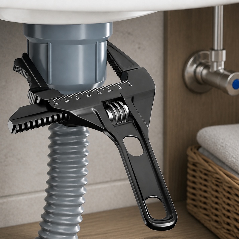 Pipe Wrench Adjustable - Çok Yönlü Tesisat ve Banyo Bakım
