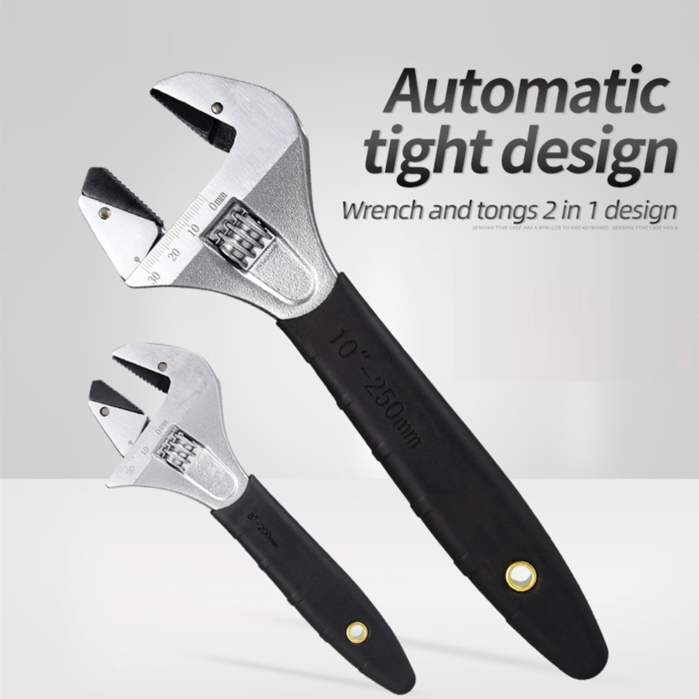 Pipe Wrench Adjustable - Kaymaz Saplı Ayarlanabilir Cırcır Anahtarı, Sıhhi
