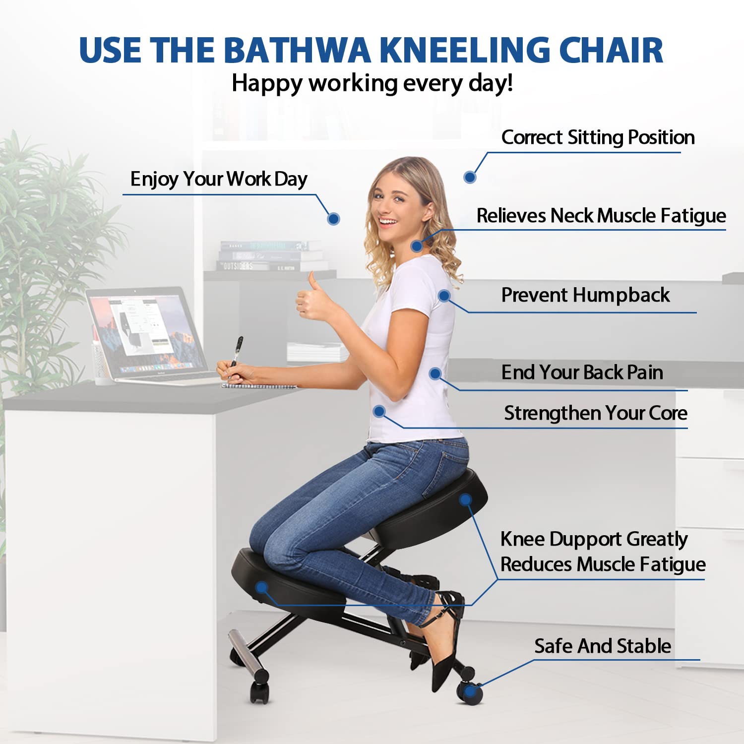 Ofis İçin Ergonomik Diz Çökme  - Home Improvement Usa incelemesi ve fiyatı
