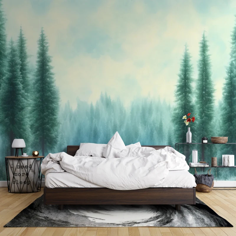 Özel Yeşil Orman duvar kağıtla - Home Improvement Background incelemesi ve fiyatı