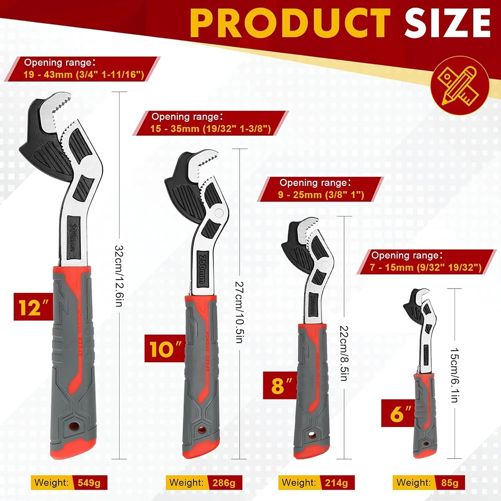 Çok fonksiyonlu kendinden kili - Pipe Wrench Adjustable incelemesi ve fiyatı